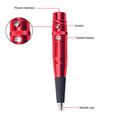 Fool tattoo embroidery machine, semi-throw tattoo embroidery machine, four-stage 7-volt electric eyebrow tattoo machine, factory direct sales, labeling available