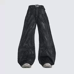 American Jeans Men's Spring and Summer High Street Flared European and American Vibe Style Retro Fashion Slightly Flared Pants