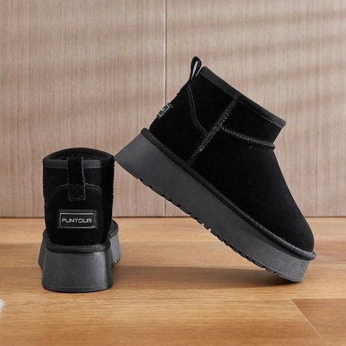Snow boots winter warmth lined one-piece cotton shoes for women, thick sole, extra thick northern cotton shoes, comfortable