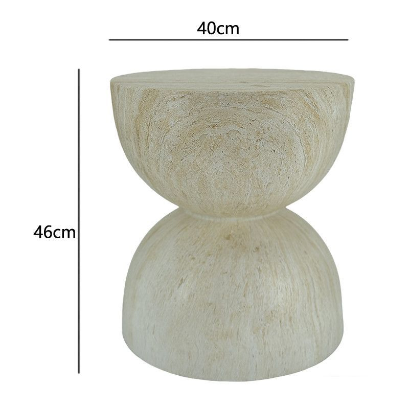 Medieval estilo imitación de cueva de magnesio piedra barro borde de varias casas de alojamiento en el hogar mesa de té gabinete de televisión mesas de cabezal de cama dormitorio balcón piscina mesa redonda