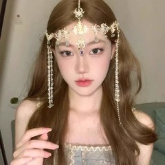 西域公主樓蘭少女流蘇眉心墜髮飾異域復古波西米亞風頭飾拍照額飾