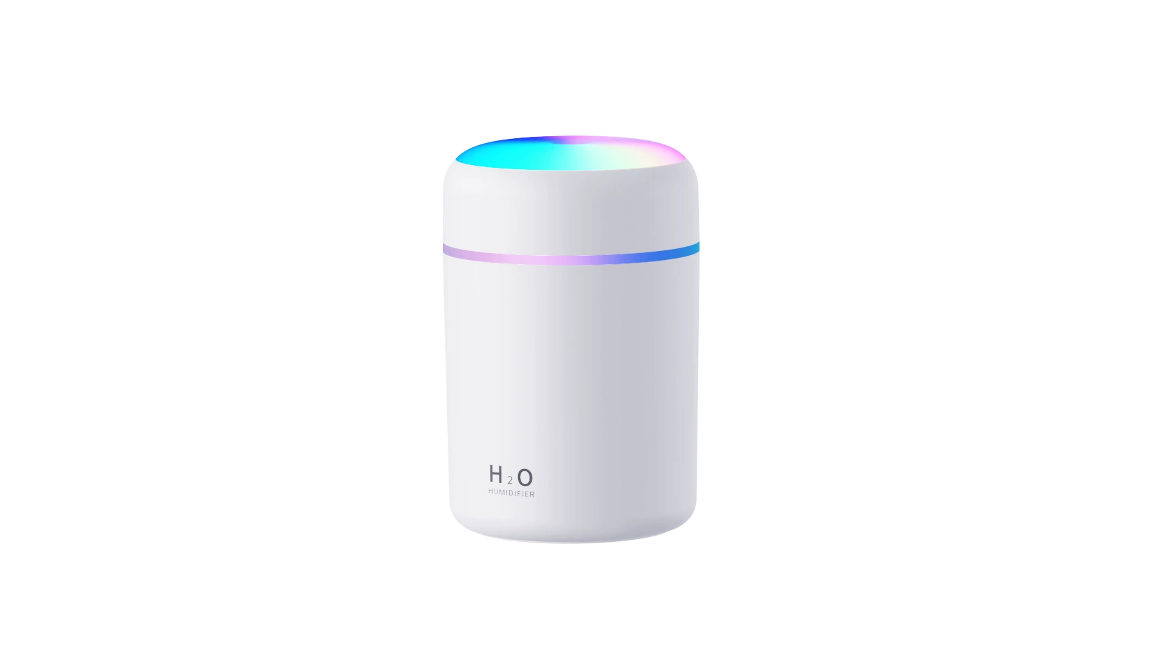 Mini Humidifier 300 ml, USB/Battery Aromatherapy Diffuser for Car & Home, Colorful LED