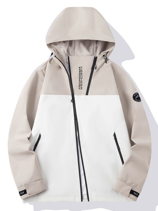 【新商品】春秋薄手ジャケット 男女兼用 スポーツジャケット 通気性 防水 配色デザイン|undefined