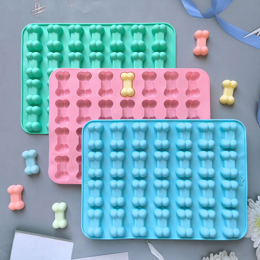 28 huesos de chocolate molde de silicona dulces pudín dulces molde de galletas molde de pastel molde de horneado 656