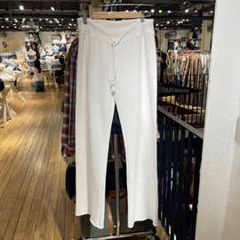 BM风  Rosa Sweatpants直筒裤女小个子女高腰垂感毛边bm休闲裤