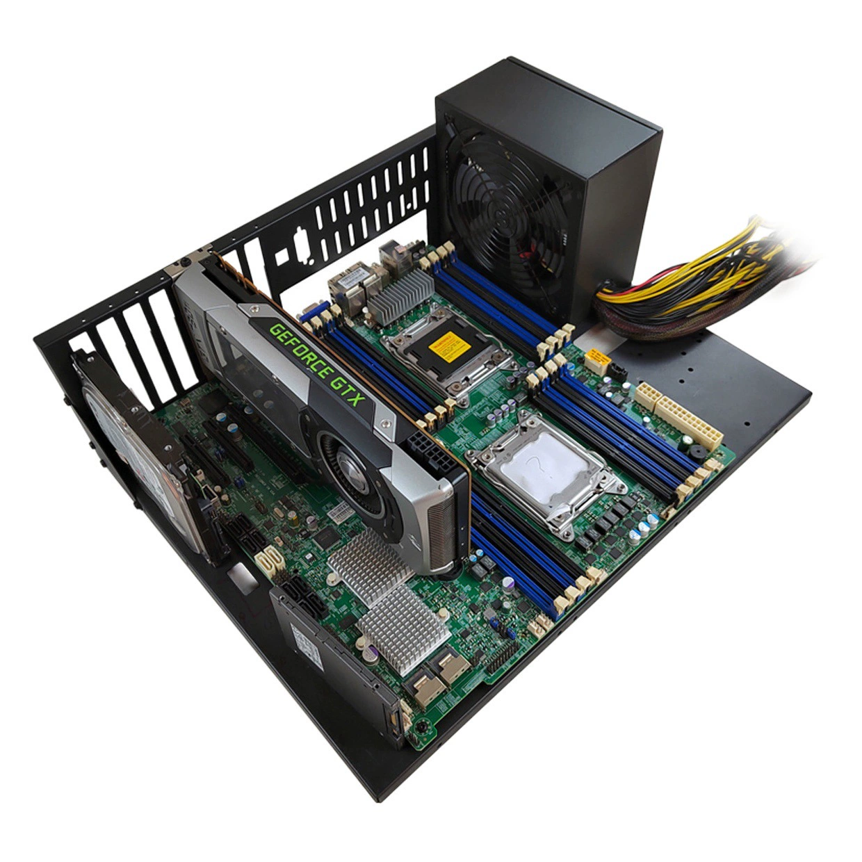 Блок питания для компьютера ATX/E-ATX с открытой платформой, держатель для материнской платы сервера X79X99 с двусторонним креплением