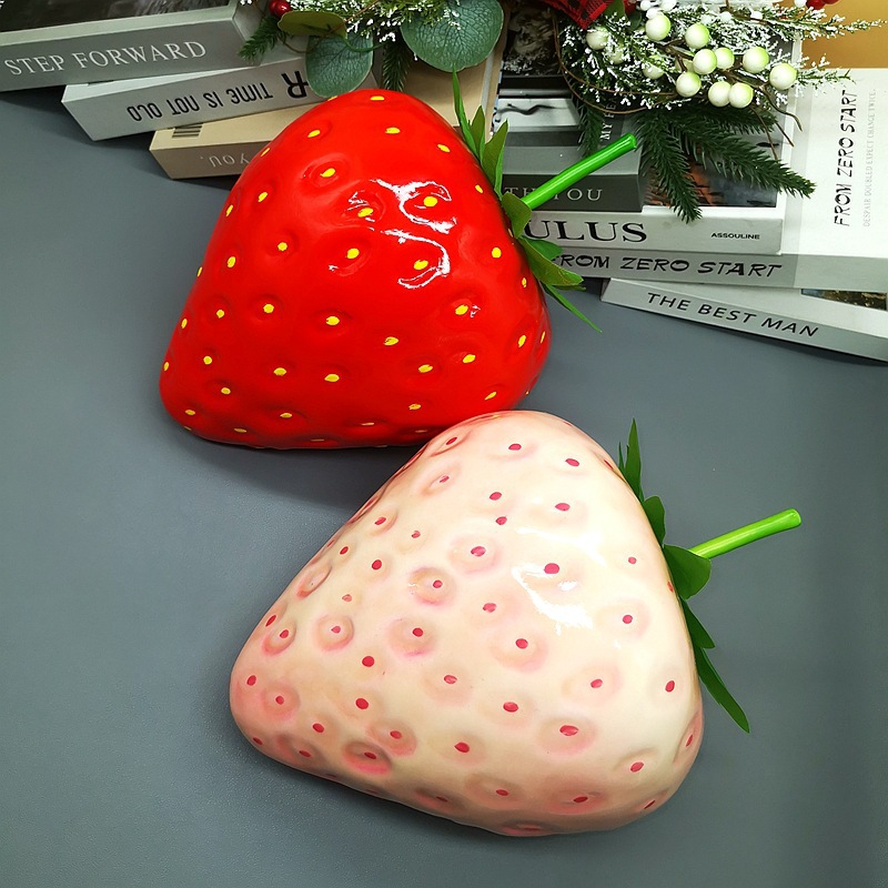 Realistic big strawberry from foam