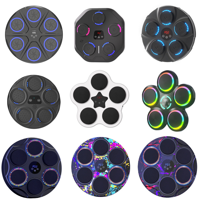 Máquina de boxeo de música inteligente objetivo de pared descompresión ventilación equipo de fitness máquina de boxeo entrenamiento de reacción adultos niños bolsa de arena