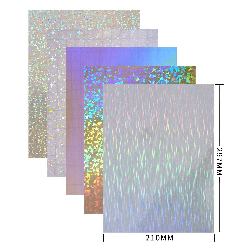 Bopp película protectora fuegos artificiales llano láser película de laminación en frío A4 autoadhesivo adhesivo láser pegatina foto
