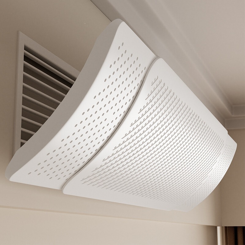 Air Conditioner Wind Deflector to Prevent Direct Blowing, Home Essential for Filtering Air, Good Wind Guide for Central Air Conditioning, No-Installation Wind Shield