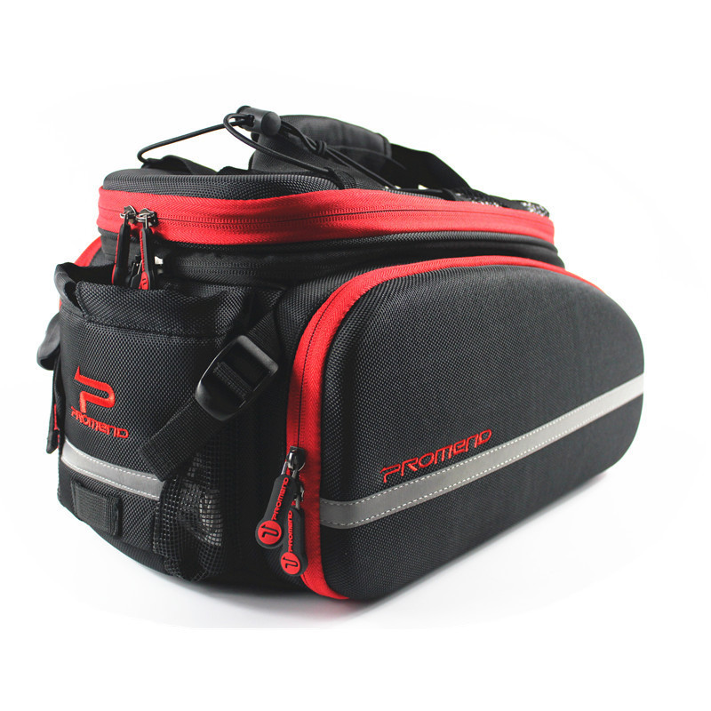 Promend bolsa de bicicleta bolsa de transporte bicicleta de montaña de gran capacidad estante bolsa de cola cubierta de la lluvia bicicleta de montaña equipo de equitación