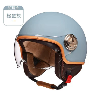 car 3c helmet retro | Motosiklet kaskı (dəbilqə) - squirrel-gray-adult-style