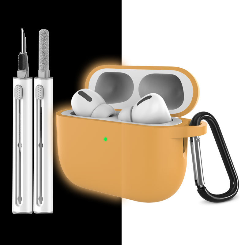 适用Airpodspro3保护套苹果耳机保护壳硅胶纯色airpods保护壳批发|undefined