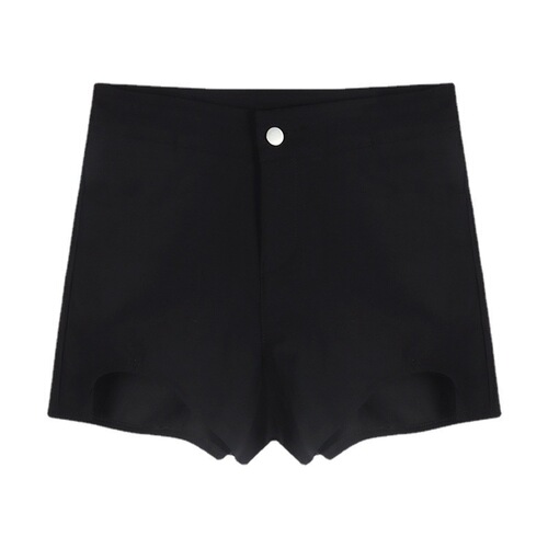 Stylish and Versatile Hot Pants for Summer - 20 Shows 23 Plus Size - Slimming A-line Design - Korean Style - Black Casual Shorts