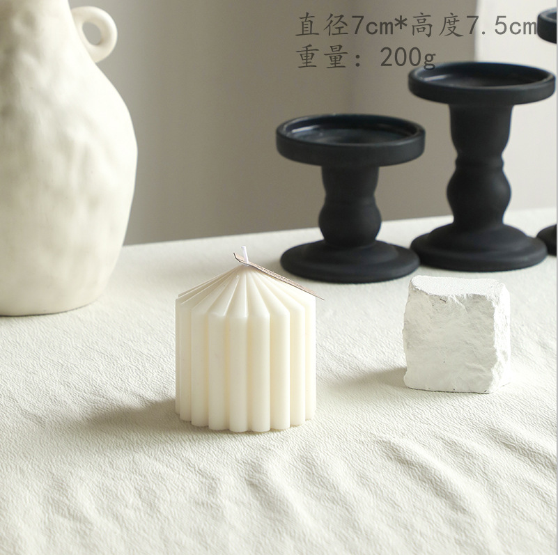 Nórdico simple viento blanco atmósfera sensación de guasa de aroma regalo de mano geometría decoración del hogar adornos transfronterizos