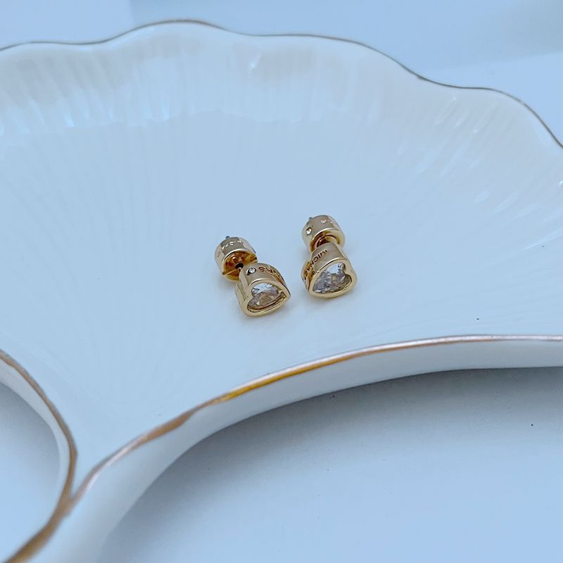 Örhängen med pärla och zirkonia för kvinnor eleganta vardag_voghion.com