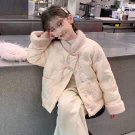 女童棉服2025新款冬季儿童棉衣国风加厚夹棉外套女孩棉袄大童洋气