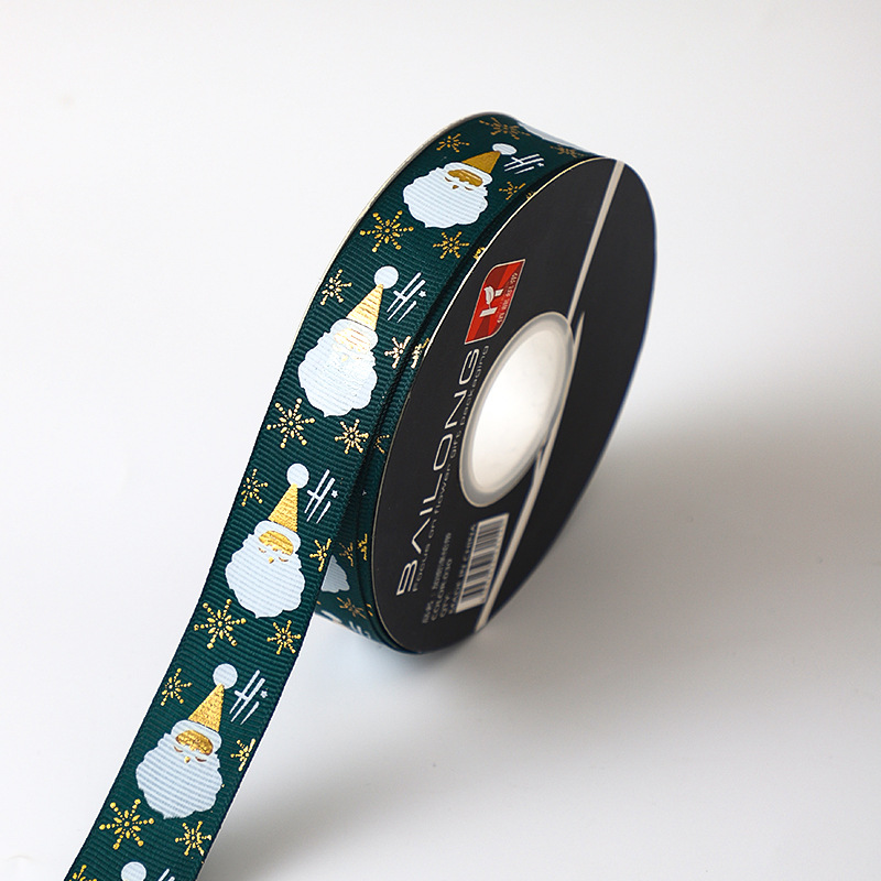 Flores de Navidad decoración cinta roja verde Nochebuena regalo caja de regalo cinta hecha a mano DIY cinta