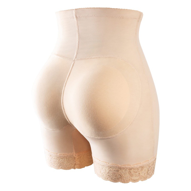 Cintura alta más tamaño cuerpo que forma vientre que forma pantalones almohadilla de esponja falso trasero pantalones de elevación de cadera regordeta cadera que adelgaza ropa interior apretada