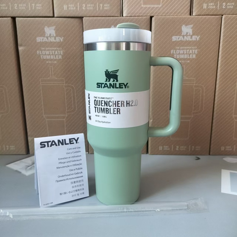 跨境亚马逊史丹利保温杯stanley2代40OZ大容量冰霸不锈钢车载吸管|undefined