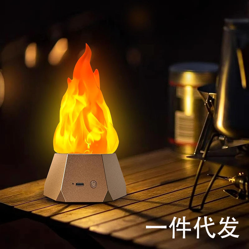 Spot Source Factory Halloween Flame Lights 3 modo de marcha Luces de ambiente interior Luces decorativas de camping al aire libre