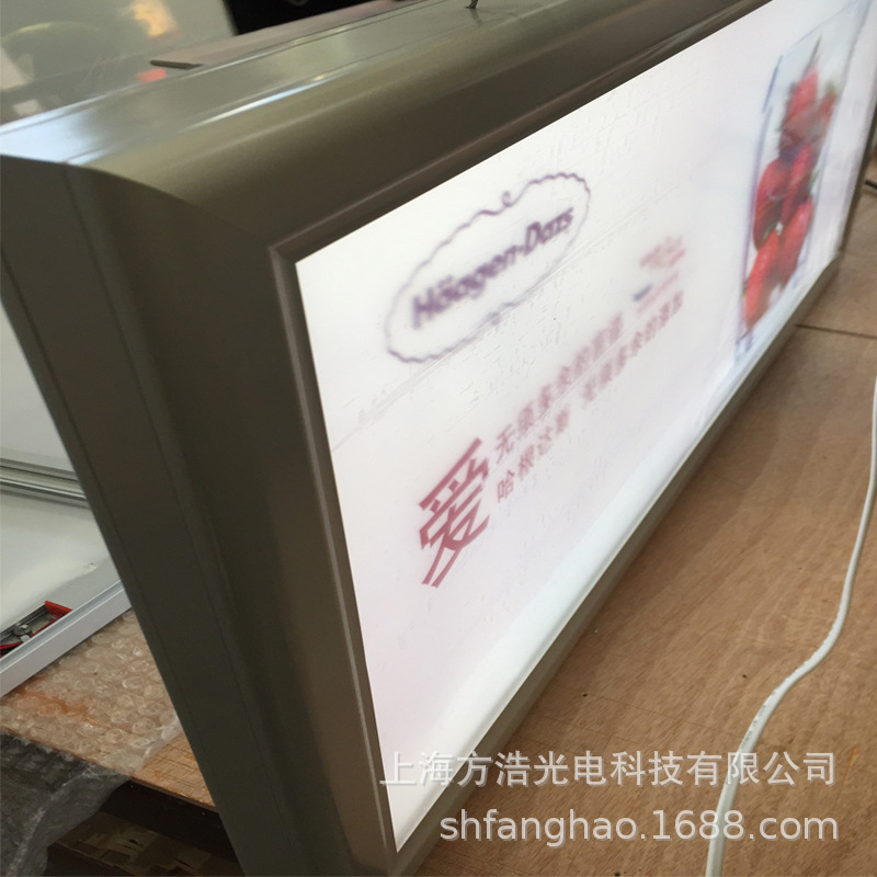 银行双面超薄灯箱吊挂灯箱农行邮政橱窗悬挂led灯箱广告牌海报框