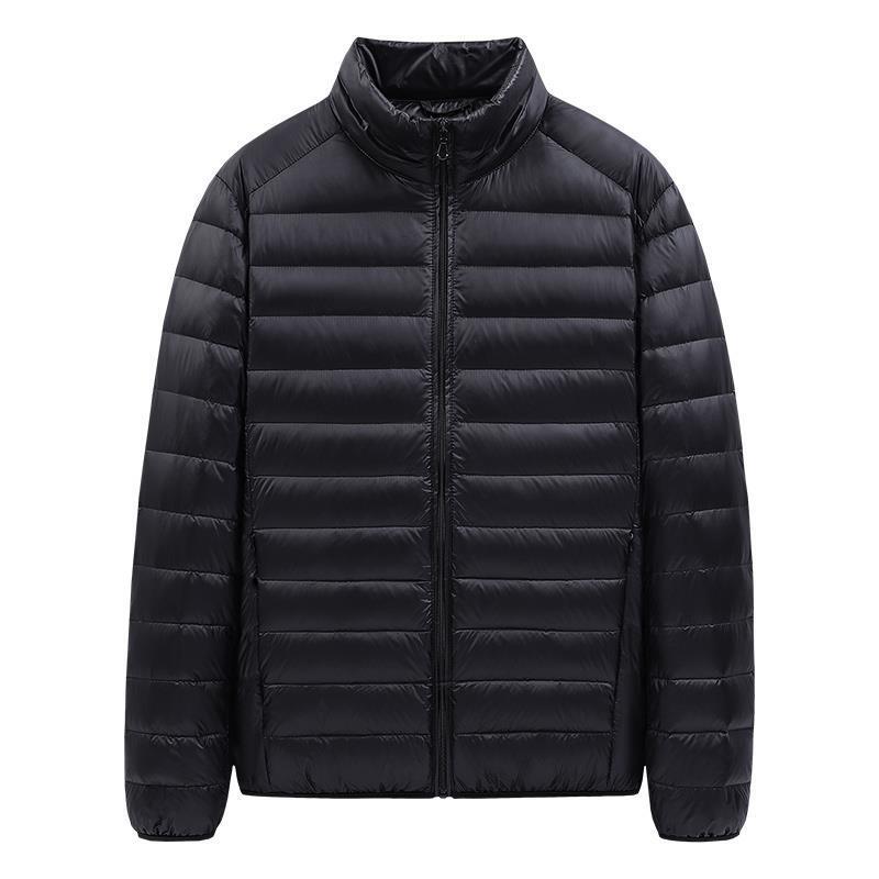 2026 New Men's down Cotton Jacket, Youth Solid Color Cotton Coat, in Stock, Lightweight, Large Size Men's Clothing, One-Piece Drop Shipping