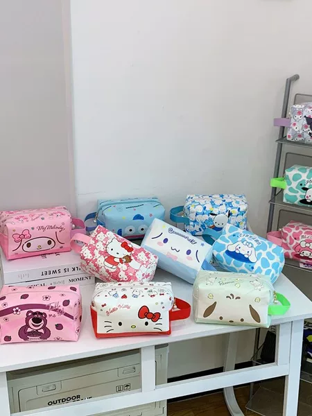 Korean Style Ins Cosmetic Bag Cute Sanrio Large Capacity Meruti Storage Bag for Women