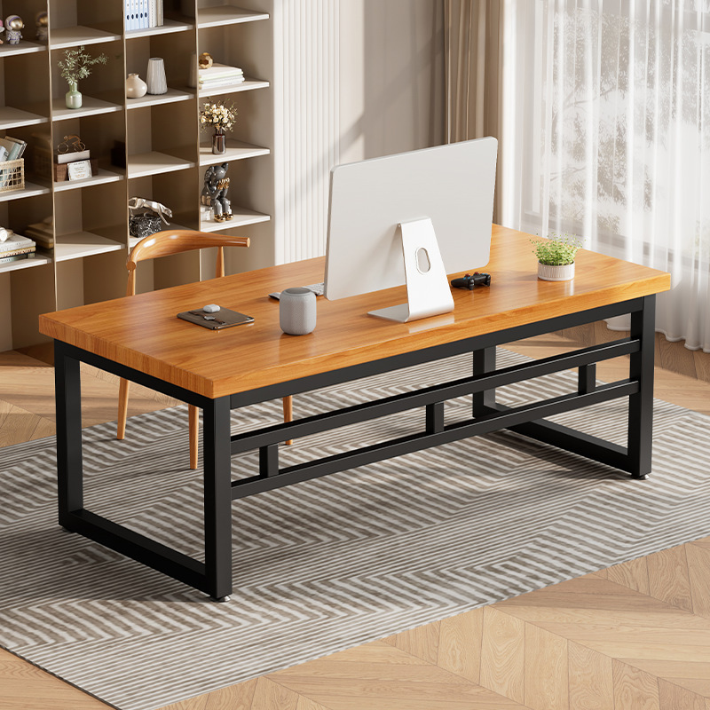 Solid Wood Computer Desk for Home Use, Solid Wood Desk for Bedroom, Simple Living Room Notebook Desk, Modern Minimalist Office Desk