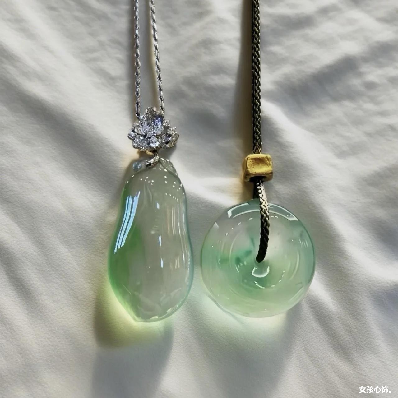 Emerald organic pendant Myanmar