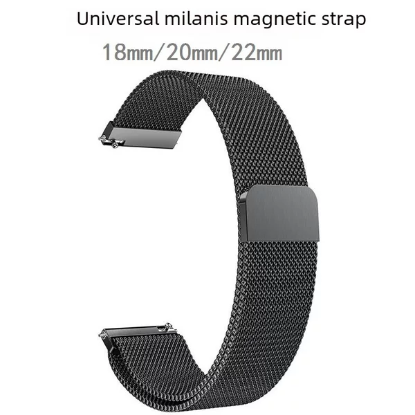 Milanese strap 14/16/18/20/22mm stainless steel magnetic flat/convex strap spot wholesale