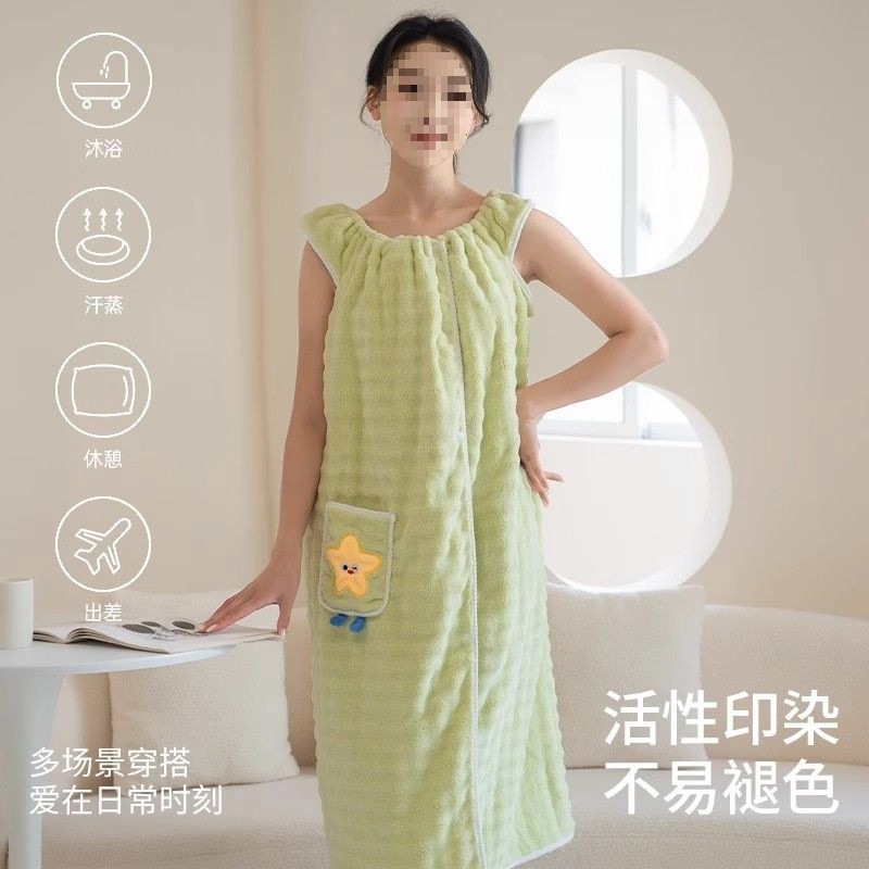 夏のバスローブの女性が着ることができるバスタオル家庭用抗菌厚寮の新型は綿の吸水速乾より快適なバススカートである|undefined