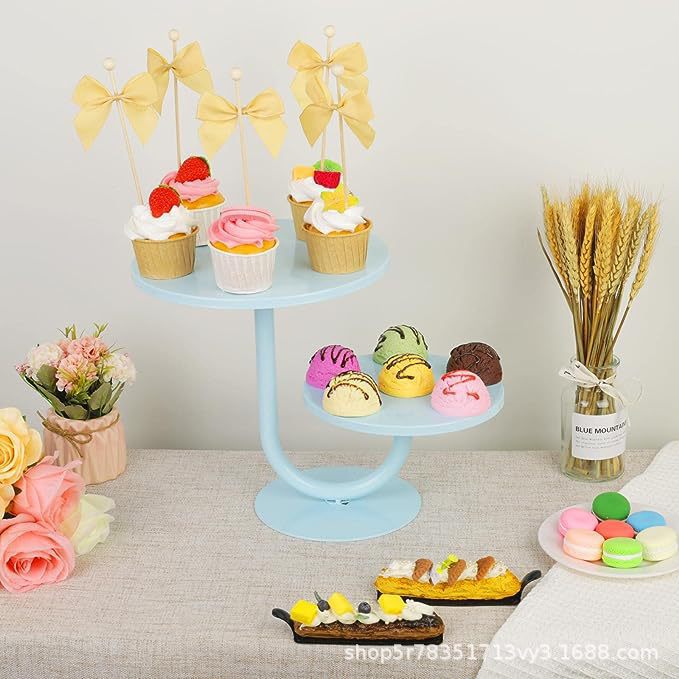 Transfronterizos Amazon temu postre estante de exhibición bandeja de pastel estante de pastel diseño de cumpleaños