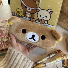 小紅本同項日系リラックマ毛筆袋女子かわいい化粧バッグアニメ文房具収納鉛筆ケース