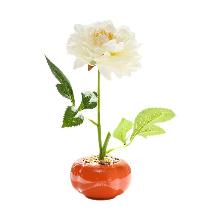 flores falsas estilo pastoral peonía pequeña flor de simulación bonsai decoración creativa flor de moda plantación verde artificial simulación maceta