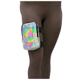 亚马逊新款全息大腿包女式腿带户外腰袋嘉年华徒步旅行腰包可调节
