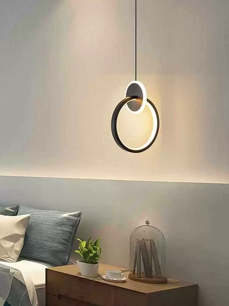 Pendant ceiling lamp (Teclast) modern minimalistic, adjustable height, round/oval, warm or tri‑color