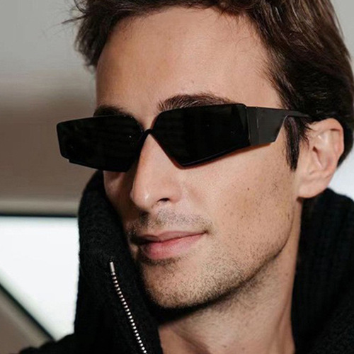 y2k fashion cross-border men's sunglasses women's sunglasses sunglasses men's high-definition half-frame sunglasses ins