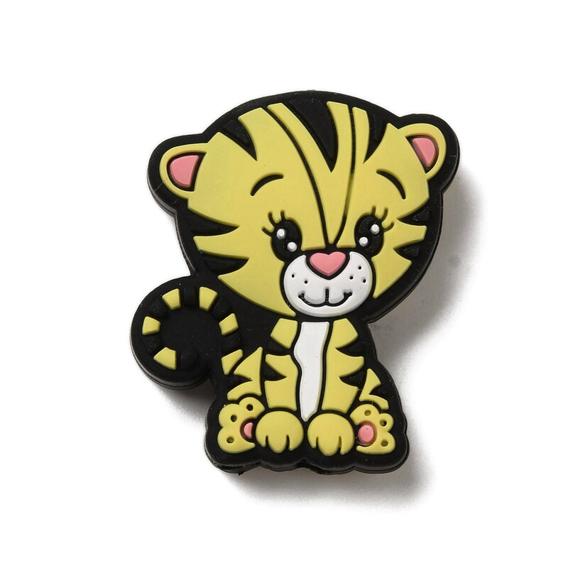 クロスボーダーカラーかわいい漫画動物食品シリコーンビーズストレートホールビーズシリコーンビーズ diy ジュエリーアクセサリー|undefined