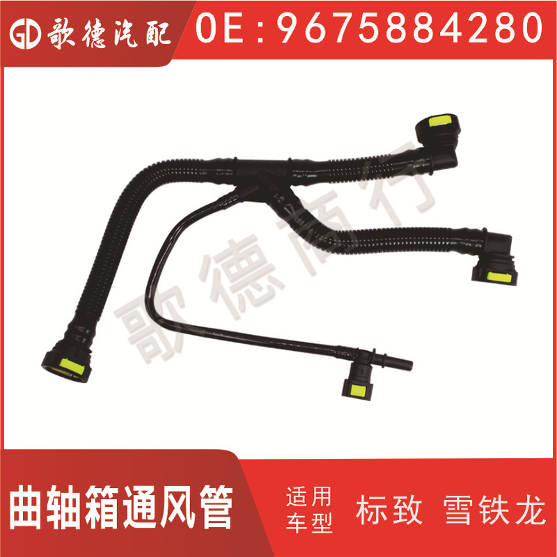 1192W0 307 Sega Crankshaft Box Ventilation Pipe 1192 Wo Car Exhaust Pipe Accessories 9675884280