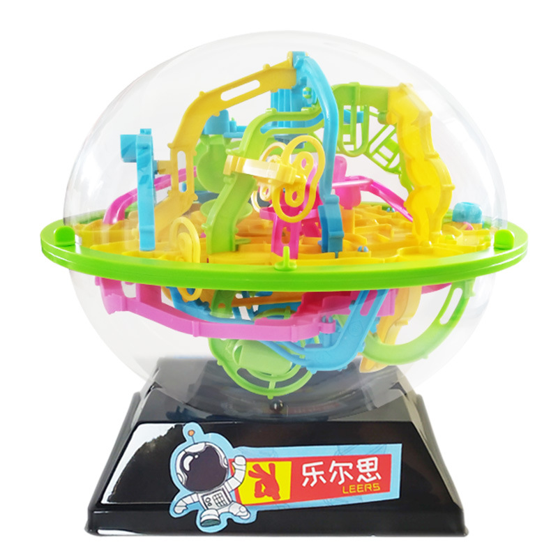 愛可優3d迷宮球立体魔幻智力球飛皿球成人児童親子交流軌道走珠