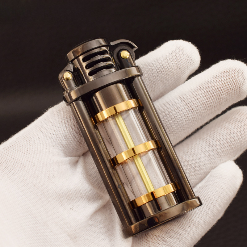 Transparent lighter kerosene, creative old-fashioned retro metal pendant, wholesale