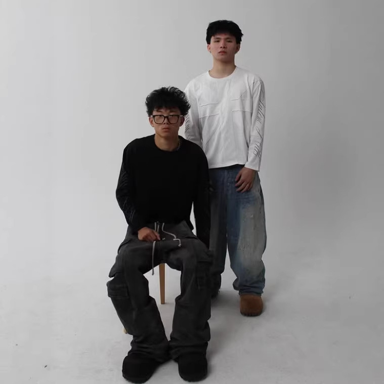 2026欧美y2k新款暗黑风字母印花长袖T恤哥特式街头风男女上衣批发