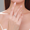 Brand small design unlimited ring with bow, silver 925 sample, Japanese and Korean, on index finger, suitable for import