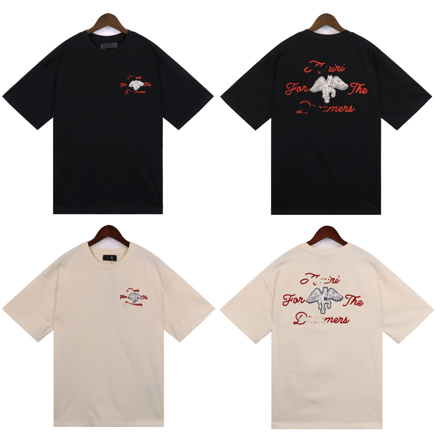 Американская футболка AMIRI новый пластырь с вышивкой полотенцем и принтом Летний круглый вырез свободный мужской повседневный спорт с короткими рукавами