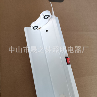 T8 Led Lamp Bracket T5 Integrated Dual-Lamp with Cover and Switch 1.2m Workbench Assembly Line Bracket Lamp