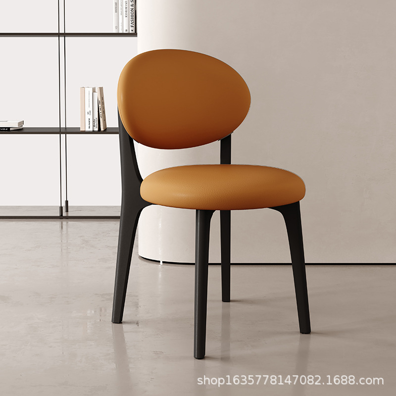 Silla de comedor de madera maciza moderna, comedor casero, hotel, cómodas sillas de respaldo, estilo nórdico, mesa de comedor simple, taburetes