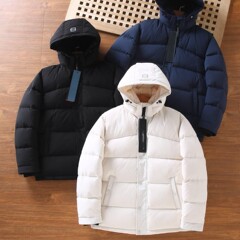 2025新款五格泡芙ARITZIA男女同款面包服白鸭绒保暖连帽