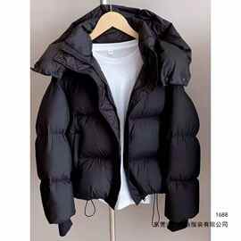 网红同款棉服女短款2026冬季新款韩版宽松加厚棉服面包服外套其他