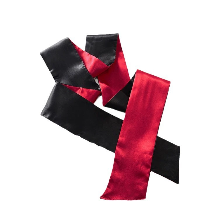 Two-color sleep mask, red black harness, direct factory sales